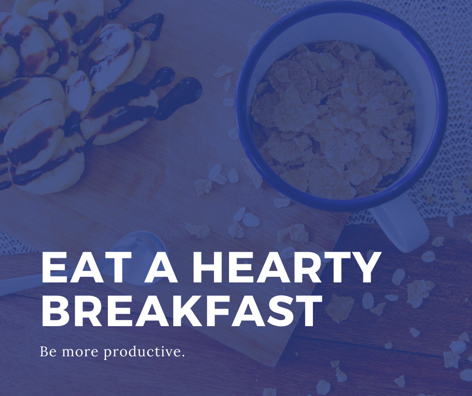 Blue Hearty Breakfast Food Facebook Post